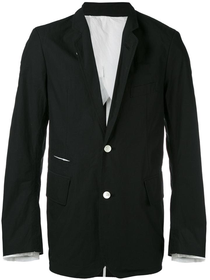 Takahiromiyashita The Soloist Wardrobe Narrow Lapel Jacket - Black