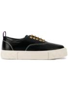 Eytys Flatform Lace-up Sneakers - Black