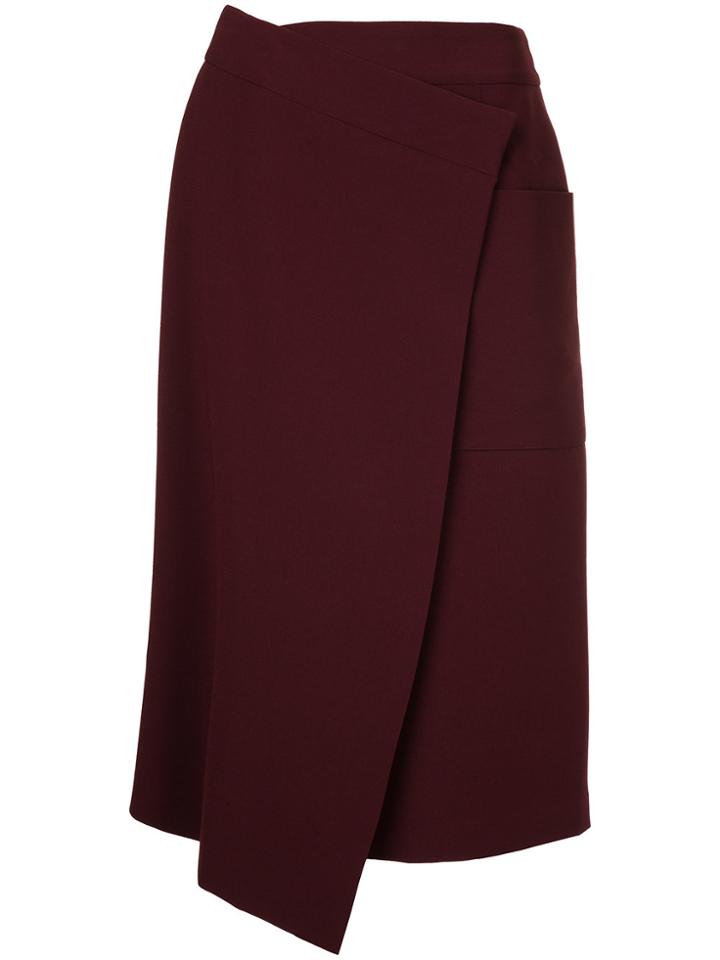 Le Ciel Bleu Wrap Skirt - Red