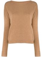 Liu Jo Crew-neck Knit Sweater - Brown