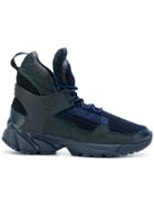 Undercover Ribbed Hi-top Sneakers - Blue