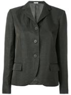 Tomas Maier - High Lapel Jacket - Women - Linen/flax/acetate/cupro/viscose - 6, Green, Linen/flax/acetate/cupro/viscose
