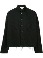 Monkey Time Cropped Shirt - Black
