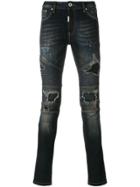 Represent Painted Skinny Jeans - Blue
