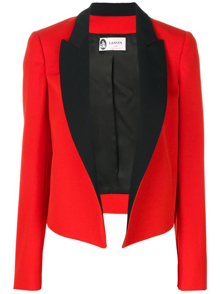 Lanvin Contrast Lapel Jacket - Red