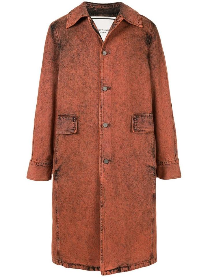 Wooyoungmi Denim Coat - Orange