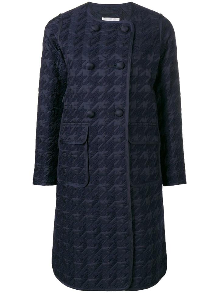Comme Des Garçons Noir Kei Ninomiya Patterned Double Breasted Coat -