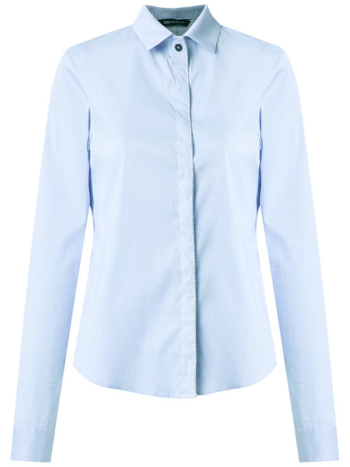 Uma Raquel Davidowicz - Classic Shirt - Women - Cotton/polyamide/spandex/elastane - 42, Blue, Cotton/polyamide/spandex/elastane
