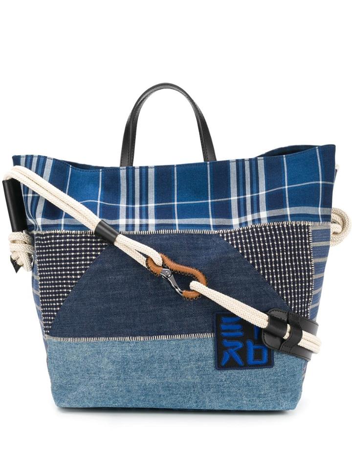 Etro Patchwork Tote - Brown