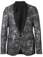 Lanvin Shawl Collar Blazer, Men's, Size: 50, Black, Polyester/cupro/wool