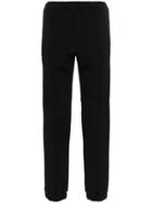 Fendi Logo Stripe Cashmere-blend Sweatpants - Black