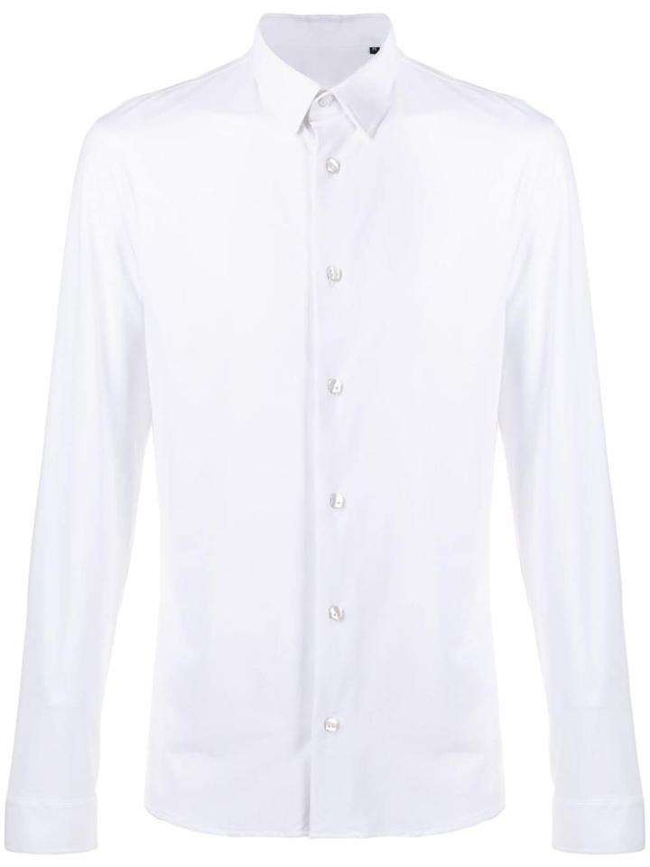Hydrogen Woven Skull Shirt - White