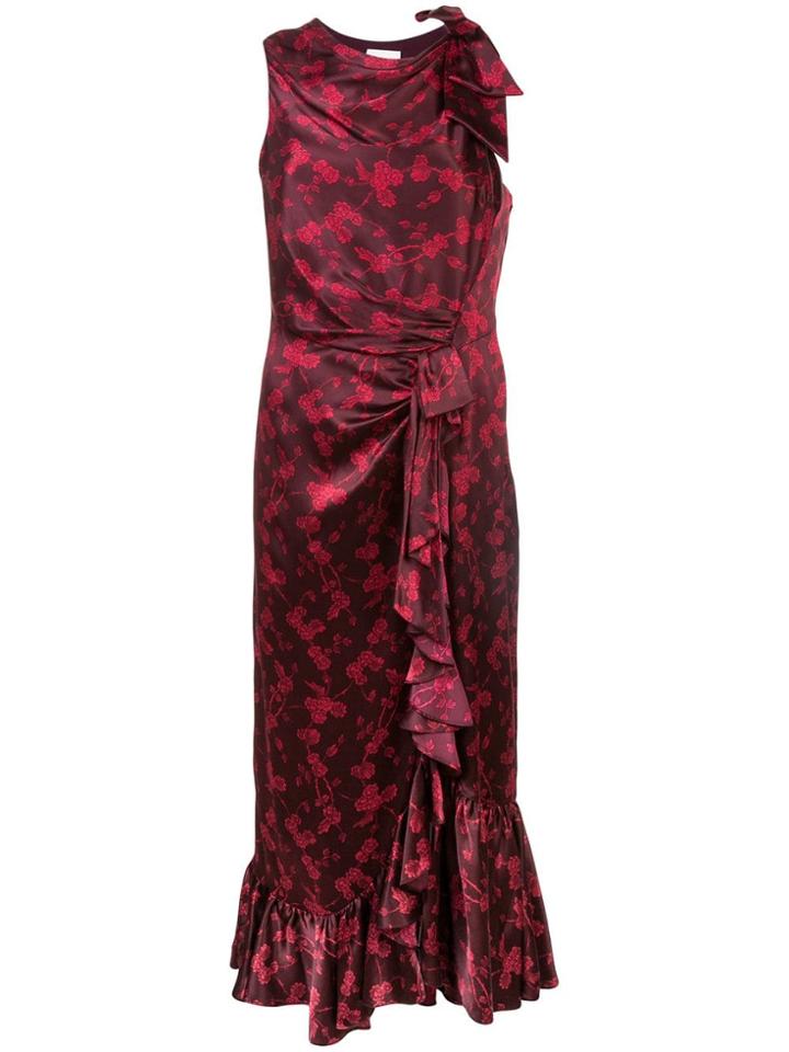 Cinq A Sept Floral Printed Dress - Red