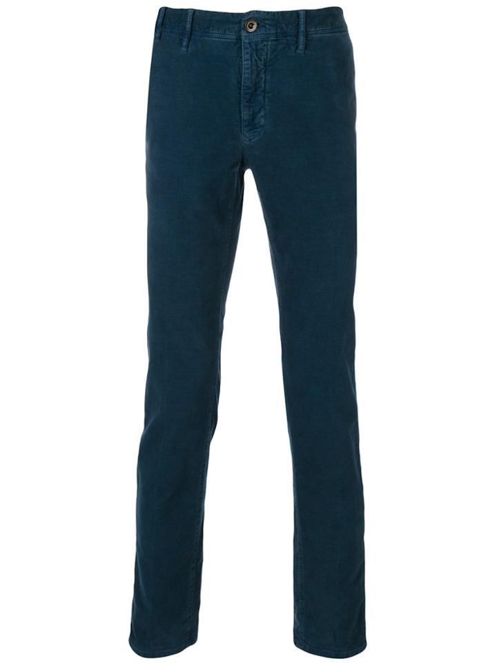 Incotex Textured Trousers - Blue