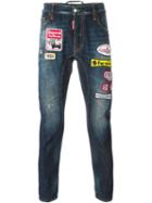 Dsquared2 'tidy Biker' Jeans, Men's, Size: 42, Blue, Cotton/polyester