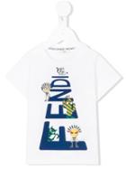 Fendi Kids - Logo Front T-shirt - Kids - Cotton - 18 Mth, White