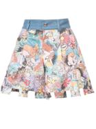Tsumori Chisato Denim Waist Shorts - Multicolour