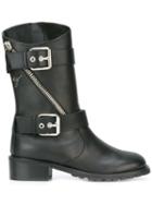 Giuseppe Zanotti Buckle Strap Mid-calf Boots - Black