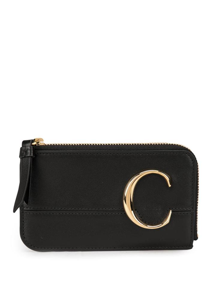 Chloé C Logo Purse - Black