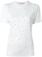 Christopher Kane Gem Embellished T-shirt, Women's, Size: Medium, White, Viscose