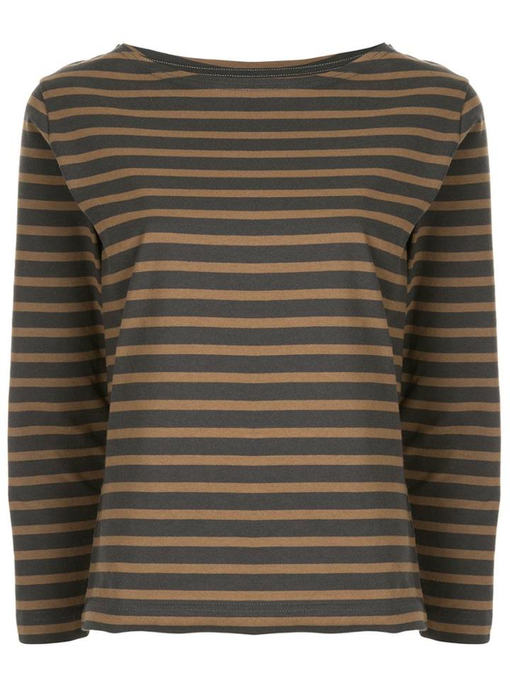 Margaret Howell Striped T-shirt - Brown