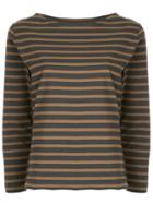 Margaret Howell Striped T-shirt - Brown