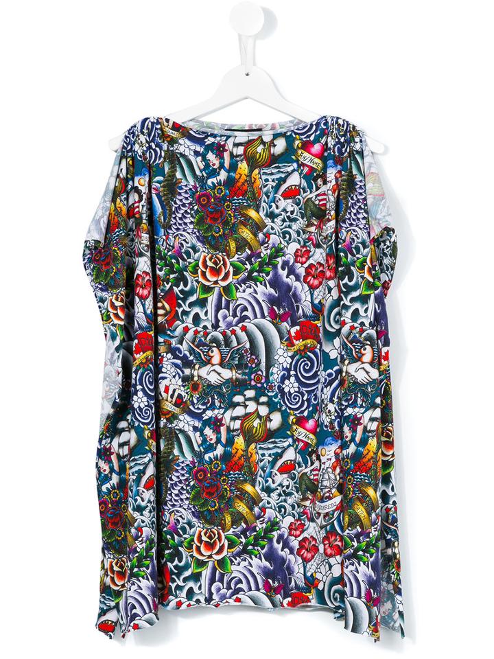 Dsquared2 Kids - Floral Dress - Kids - Cotton - 10 Yrs, Girl's