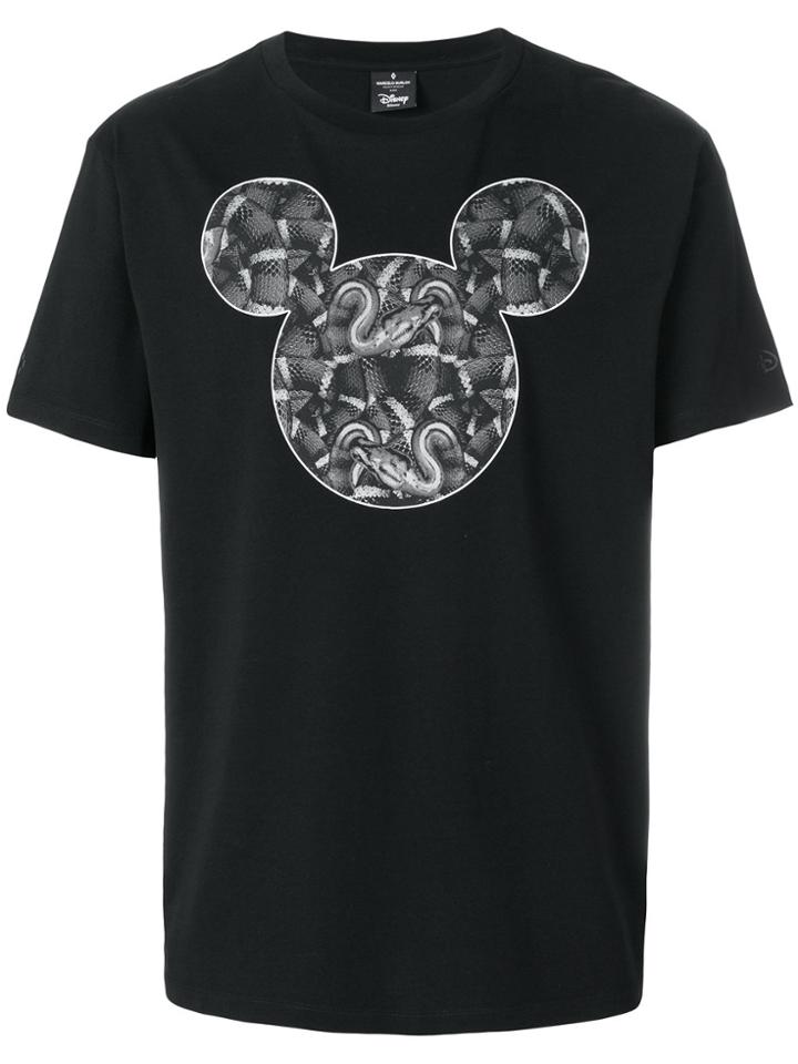 Marcelo Burlon County Of Milan Mickey Mouse Snakes T-shirt - Black