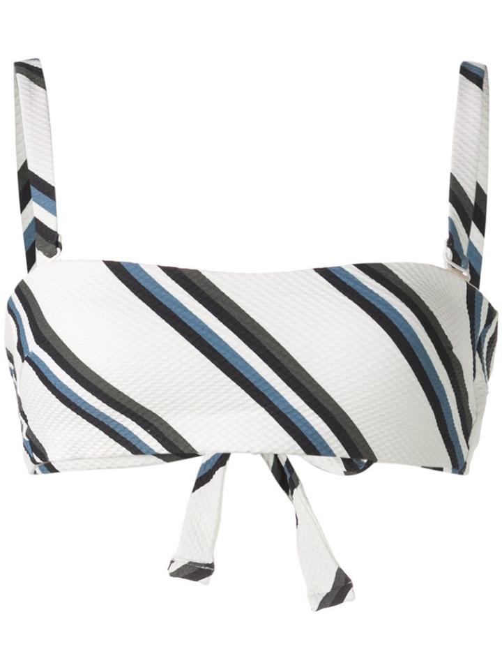 Asceno Wrap Bandeau Bikini Set - White