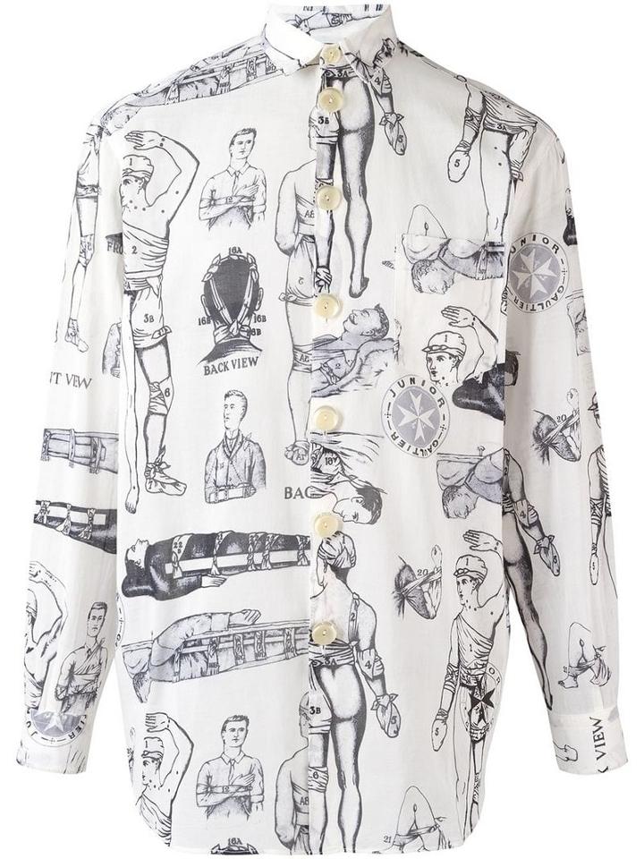 Jean Paul Gaultier Pre-owned 'first Aid' Printed Shirt - White