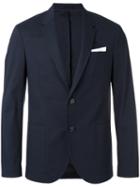 Neil Barrett - Pocket Square Blazer - Men - Cotton/polyester/spandex/elastane/viscose - 52, Blue, Cotton/polyester/spandex/elastane/viscose