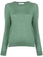 Seya. Round Neck Jumper - Green