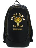 Plein Sport Golden Gym Print Backpack - Black