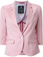 Loveless Single Button Blazer, Women's, Size: 36, Pink/purple, Cupro/cotton/polyester