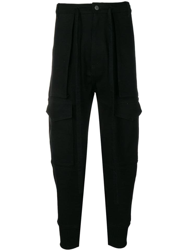 Nahmias Tapered Slim-fit Trousers - Black