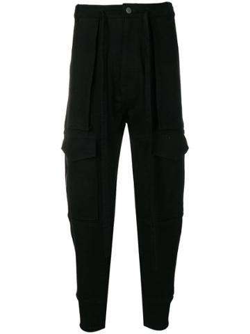 Nahmias Tapered Slim-fit Trousers - Black