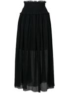 Zimmermann High Waisted Maxi Skirt - Black