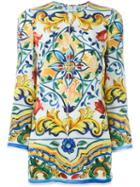 Dolce & Gabbana Majolica Print Tunic Top