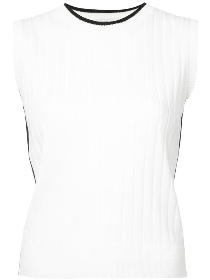 Guild Prime Colour-block Sleeveless Top - White