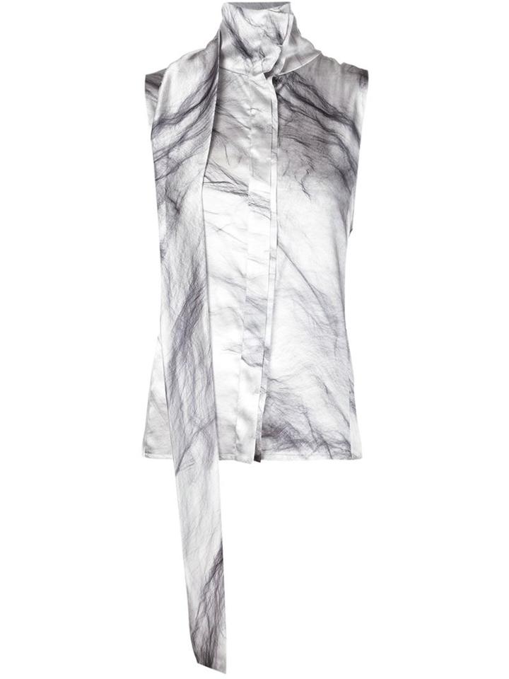 Ilaria Nistri Draped Funnel Neck Blouse