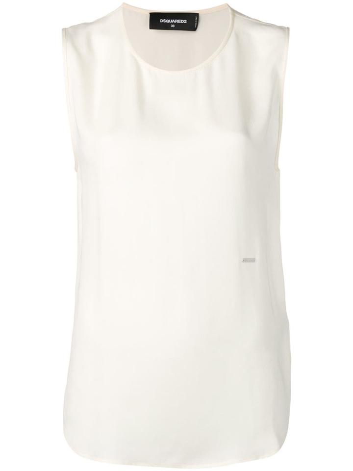 Dsquared2 Sleeveless Blouse - Neutrals