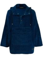David Catalan Corduroy Hoodie - Blue