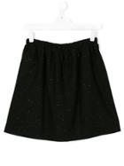 Douuod Kids Sequin Embroidered Mini Skirt - Black