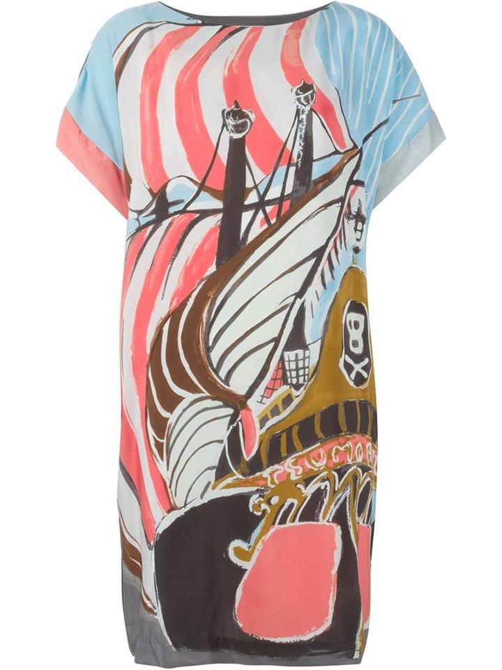 Tsumori Chisato Ship Print Shift Dress