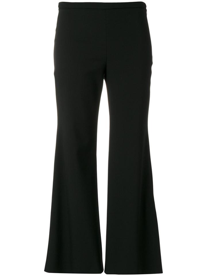 Emilio Pucci Cropped Flared Trousers - Black