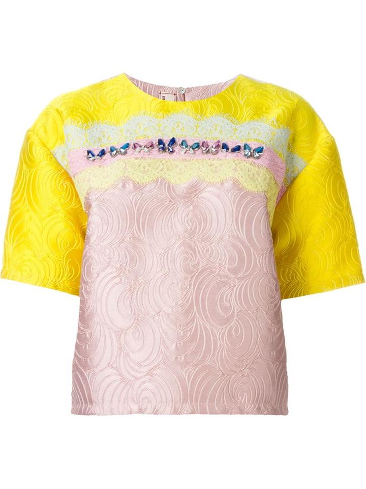 Antonio Marras Embellished Brocade Top