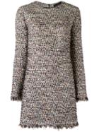 Talie Nk - Tweed Shift Dress - Women - Polyimide/cotton/acrylic - 42, Women's, Grey, Polyimide/cotton/acrylic
