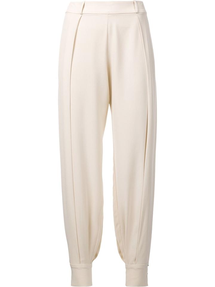 Haney 'alice' Side Slit Trousers - White