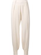 Haney 'alice' Side Slit Trousers - White