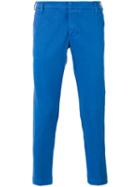 Entre Amis Slim Fit Trousers, Men's, Size: 35, Blue, Cotton/spandex/elastane